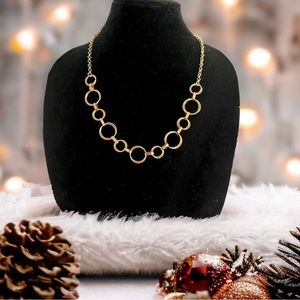 GV9 Gold Tone Link Necklace